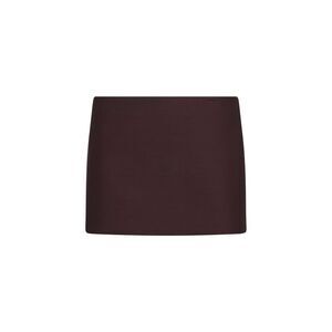 Khaite Women Almandine Silk And Wool Faille Jett Mini Skirt